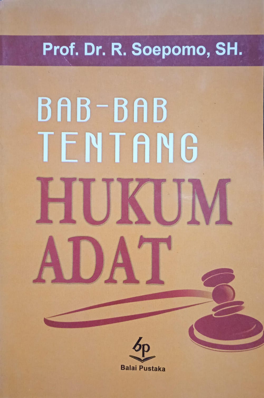 BAB-BAB TENTANG HUKUM ADAT